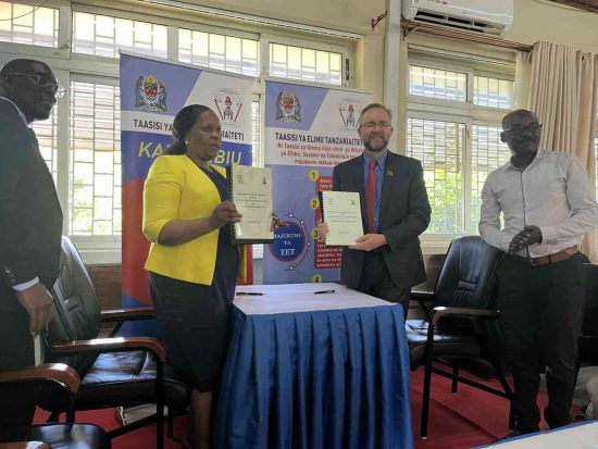 In November of 2023, Project Zawadi signed a formal agreement with the Tanzanian government that will bring Tenda Teacher programming to teachers across the entire country.